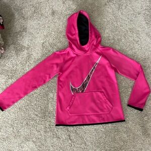 Nike Youth Size Medium pink hoodie